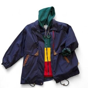 Vintage Unisex 90s Color block Mountain Parka & Fleece Vest Combo